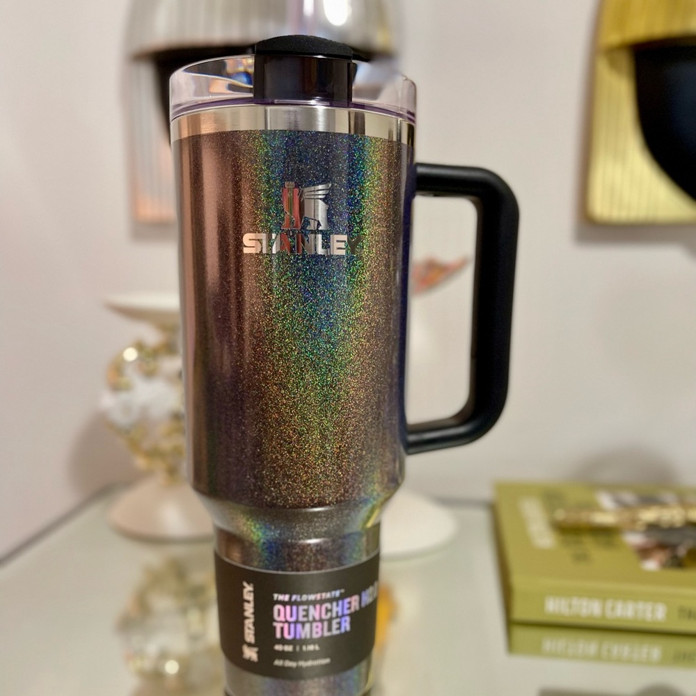 Sold out 40 oz Midnight Glitz Stanley tumbler